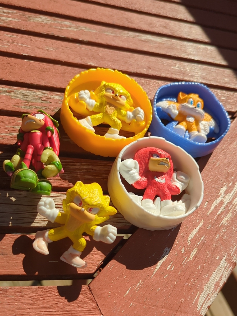 Sonic-Inspired Kids Figure Pack - Yellow, Red, Orange, Green